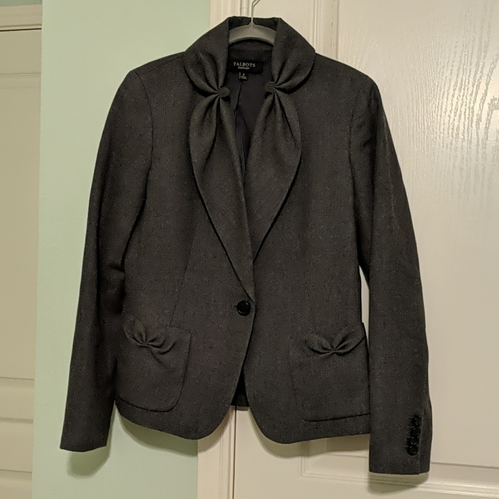 Grey wool blazer